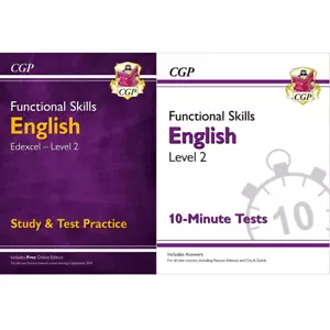 Functional Skills English Edexcel Level 2 Study & Test Book inc Answer QCF 2 CGP - Picture 1 of 12