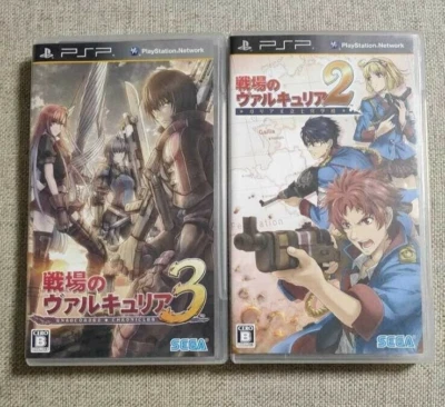 Valkyria Chronicles 2 & 3 set Sony PlayStation Portable PSP Japanese ver Tested - Image 1 of 4