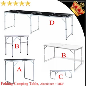 Catering Folding Camping Table Portable Outdoor Garden Picnic Fishing BBQ Party - Picture 1 of 93