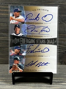 2008 Upper Deck Emerging Stars Quad Carmona, Hernandez, Liriano, Blanton /10 - Picture 1 of 2