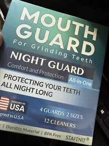 MOUTH GUARD FOR GRINDING TEETH AT NIGHT, NIGHT GUARDS FOR GRINDING TEETH - Picture 1 of 2