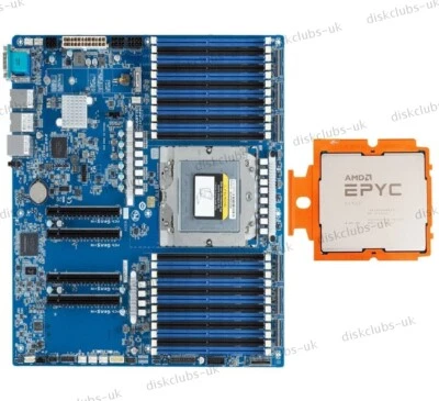 Gigabyte MZ33-AR0 Server mobo + AMD EPYC Genoa 9654P 3.7GHz CPU Processor - Image 1 of 3