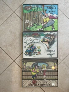 Scott Bullock - 1991 - Set of 3 Original Framed Funny Cartoons - Picture 1 of 5