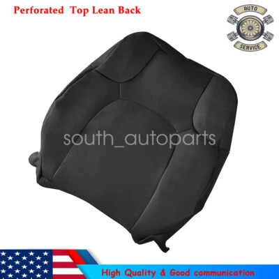 Driver Top Lean Back Leather Seat Cover Black For 2005-2021 Nissan Frontier Foto 1 de 4