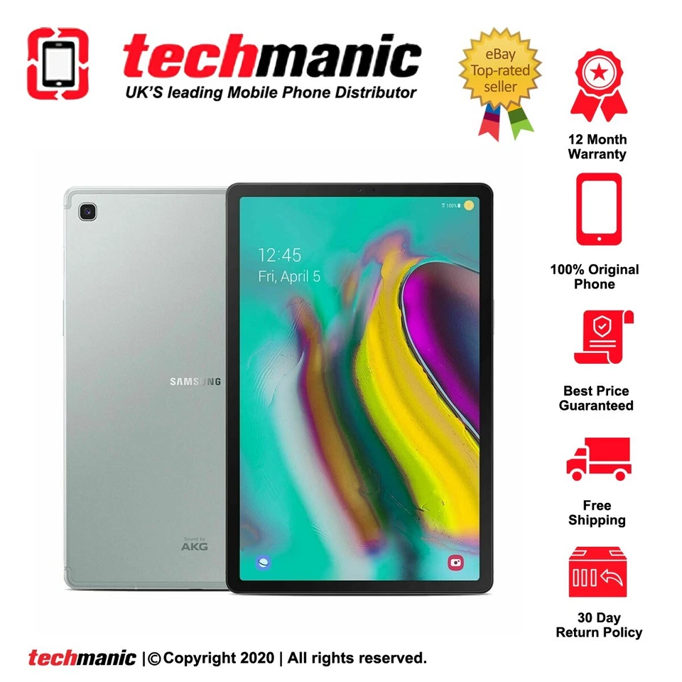 Samsung Galaxy Tab S5e - 64GB, Wi-Fi, 10.5in - Silver - Grade A - Image 1 of 1