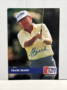 G33 Frank Beard #248 1992 Pro Set PGA Golf Tour Autographed Signed Auto Card - Picture 1 of 4