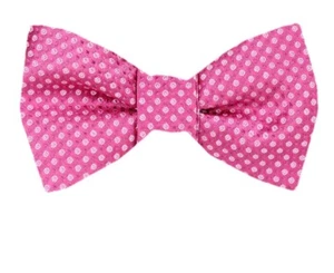 Men's 100% Silk Designer Self Tie Pattern Woven Bowtie- NWT - Picture 1 of 2