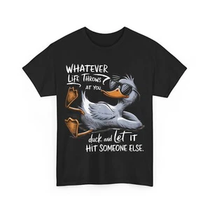 Funny Duck Shirt Funny Quote Graphic tees For Men Women Kids T-Shirt - Picture 1 of 9