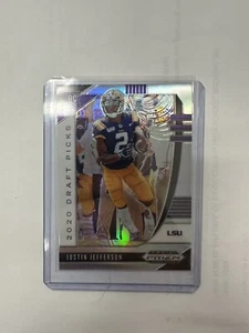 Justin Jefferson 2020 Panini Prizm Draft Silver Prizm RC #126 (púrpura) - Imagen 1 de 2