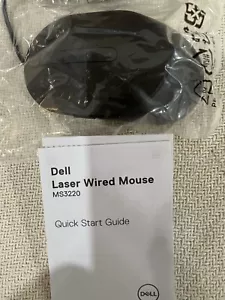 WIRED MOUSE DELL - PERIPHERAL B2B LASER MS3220 BLACK - Picture 1 of 9