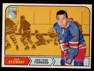 1968-69 O-Pee-Chee #168 Ron Stewart New York Rangers EX/MT - Foto 1 di 2