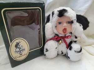 Geppeddo Cuddle Kids Screaming/Yawning Face Dannie Dalmatian Porcelain Doll - Picture 1 of 10