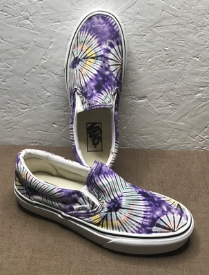 Tênis Vans New Age roxo tingido feminino tamanho 6.5 / masculino 5 slip-on lona - Imagem 1 de 4