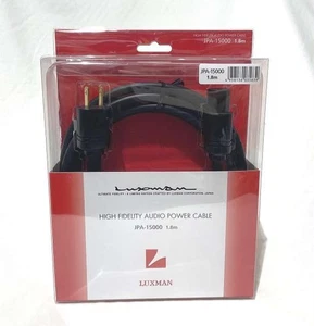 Cable negro LUXMAN 1,8m JPA-15000 4958136035839 1,8m marca USADO - Imagen 1 de 9