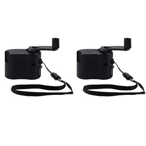 Portable Charger Hand Crank Charger Easy To Carry Mini Manual Generator - Bild 1 von 12