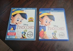 Disney Pinocchio (Blu Ray, 2017) W/ Sleeve, Tested & Working Perfectly FastShip - Foto 1 di 6