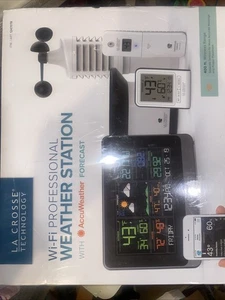 NEW La Crosse Technology Wi-Fi Wind & Weather Station With AccuWeather. Sealed - Picture 1 of 8