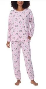 Sanrio Hello Kitty Women’s 2 Piece Lounge Pajama Set Pink ,Size L - Picture 1 of 3