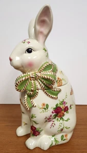 Royal Albert Old Country Roses Barattolo per biscotti coniglio - Foto 1 di 11