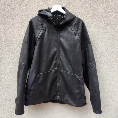 ICON Men's Moto Jacket Extra Large Black Synthhawk One Thousand with Inserts - Image 1 of 4