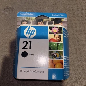 Cartucho de impresora de tinta negra HP 21 sellado caducidad agosto 2009 - Imagen 1 de 13