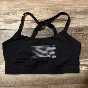 Savage X Fenty Womens Black Sports Bra Size 1X 16-18 Adjustable straps - Picture 1 of 3