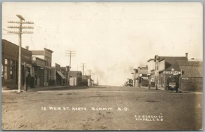 SUMMIT SD MAIN STREET ANTIQUE REAL PHOTO POSTCARD RPPC - Picture 1 of 2