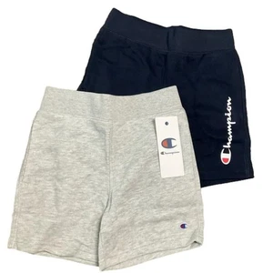 Champion Boy’s Shorts Active 2 pack Short Navy Gray Size XS NWT - Picture 1 of 7