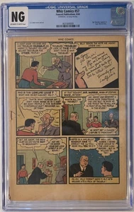 Whiz Comics #57 CGC NG Falta portada y primera envoltura ver etiqueta Fawcett Comics 1944  - Imagen 1 de 1