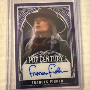 2024 Leaf Pop Century Frances Fisher 1/4 Auto Purple Shimmer Titanic Unforgiven - Picture 1 of 2