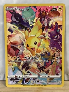 Pokémon Pikachu TCG Full Art Secret Rare Holo Card 160/159 Crown Zenith NM - Picture 1 of 2