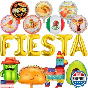Cinco De Mayo Fiesta Balloons, Mexican Party Decorations, Jumbo Mylar Foil Ba - Picture 1 of 5
