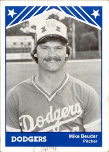 1983 Vero Beach Dodgers TCMA #1 Mike Beuder Manhattan Beach California CA Card