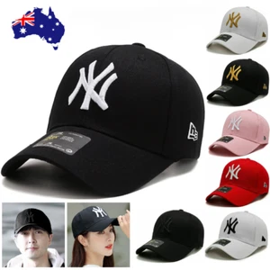 NY New York Yankees Baseball Cap Adjustable Snapback Men Women Hip-Hop Hat - Picture 1 of 18
