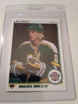 1990-91 Upper Deck - French-All-Rookie Team #346 Mike Modano (RC) - Image 1 of 2
