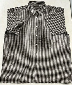 Vintage kariertes kurzärmliges leichtes modisches Cowboyhemd mit Perlendruckknöpfen XL - Bild 1 von 9