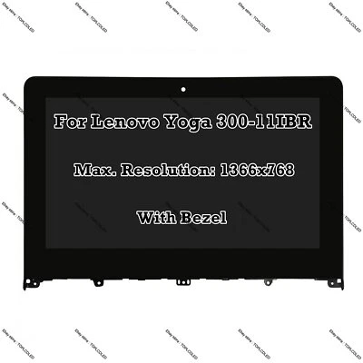 11,6" Lenovo Yoga 300-11IBR 1366x768 LCD Display Bildschirm Berühren  Baugruppe - Bild 1 von 4