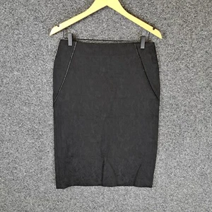 Laura Ashley Womens Skirt Size 10 Black - Picture 1 of 8