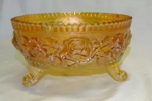 Imperial Lustre Rose/Rosa abierta patas 7 1/4" Fernery Bowl-Caléndula Carnaval - Imagen 1 de 6