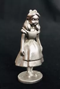 Pewter ALICE IN WONDERLAND Girl Silver Metal Statue Figurine Figure a1 - Picture 1 of 2