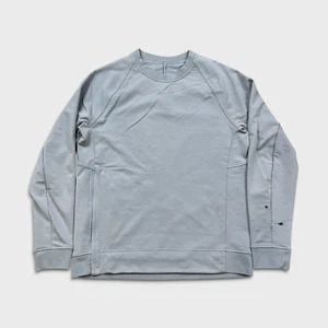 Lululemon City Sweat Crew Mens Medium Gray Long Sleeve Pullover Sweatshirt - Picture 1 of 10