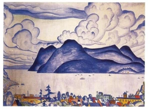 Postal Carl Saxild ""Paisaje del sudeste de Alaska"" c1937 Museo de Anchorage Postal como nueva - Imagen 1 de 1