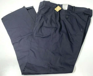 NEW MENS 34x36 FLYING CROSS POLY COTTON PANTS 48200 LAPD NAVY UNHEMMED - Picture 1 of 2