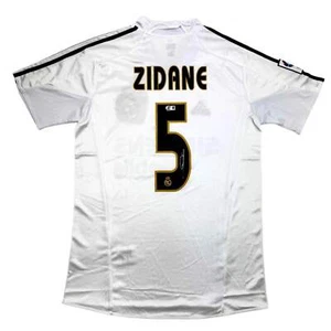 Autographed/Signed Zinedine Zidane Real Madrid White Soccer Jersey Beckett COA - Picture 1 of 3