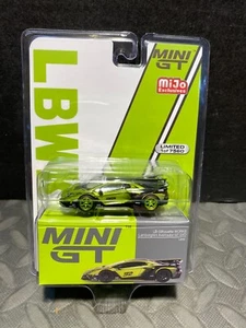 1/64 MINI GT MIJO LB SILHOUETTE WORKS LAMBORGHINI ADVENTADOR GT EV0 LIME CHASE - Bild 1 von 2
