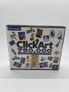 Click Art 750,000 PC CD-ROM Broderbund ClickArt Digital Images Graphics - Picture 1 of 5