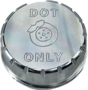 Fits 2015-2017 FORD MUSTANG BILLET MASTER CYLINDER BRAKE CAP COVER SATIN 1133-06 - Picture 1 of 3