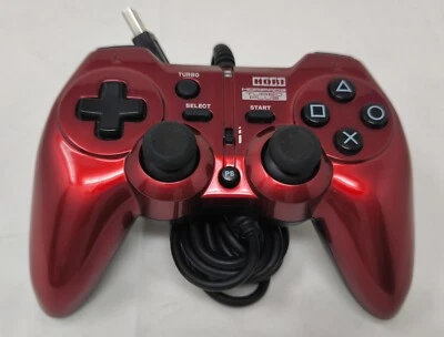 HORI PAD 3 TURBO PLUS RED SONY PS3 PLAYSTATION CONTROLLER - Image 1 of 4