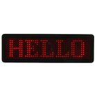 Bluetooth Mini-LED wiederaufladbares programmierbares Namensschild, rot