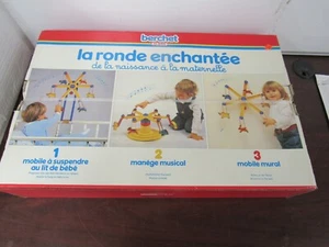Vintage BERCHE Toys Musical Crib Mobile Animal Musicians 3 in 1   [23B] - Picture 1 of 7